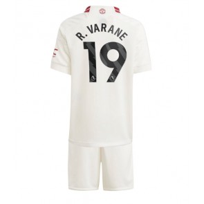 Maillot de foot Manchester United Raphael Varane #19 Troisième enfant 2023-24 Manches Courte (+ pantalon court)
